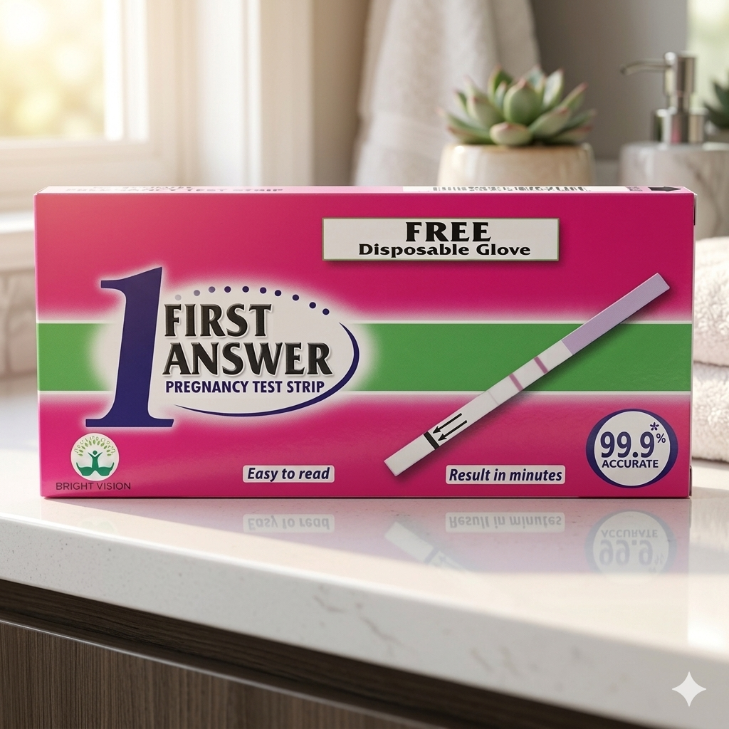 First Answer Pregnancy Test Strip – Early Detection & Reliable Results