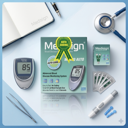 Medisign Migno Auto Blood Glucose Monitoring System – Digital Sugar Testing Machine