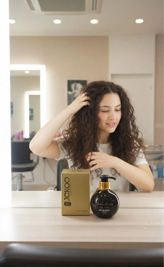 Premium Hair Styling Cream Black Glass Bottle