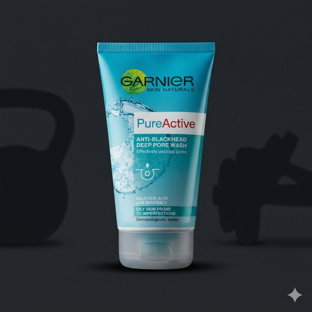 Garnier PureActive 3-in-1 Face Wash for Oily Skin – 100ml