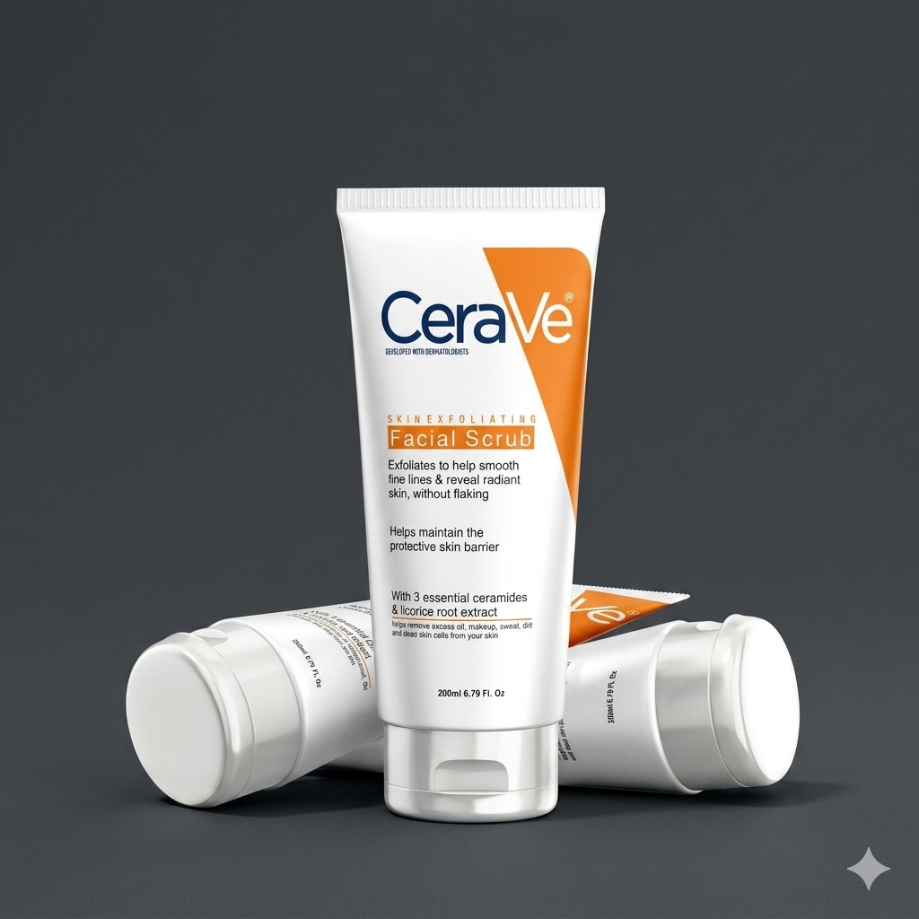 CeraVe Skin Exfoliating Facial Scrub for Smooth & Radiant Skin