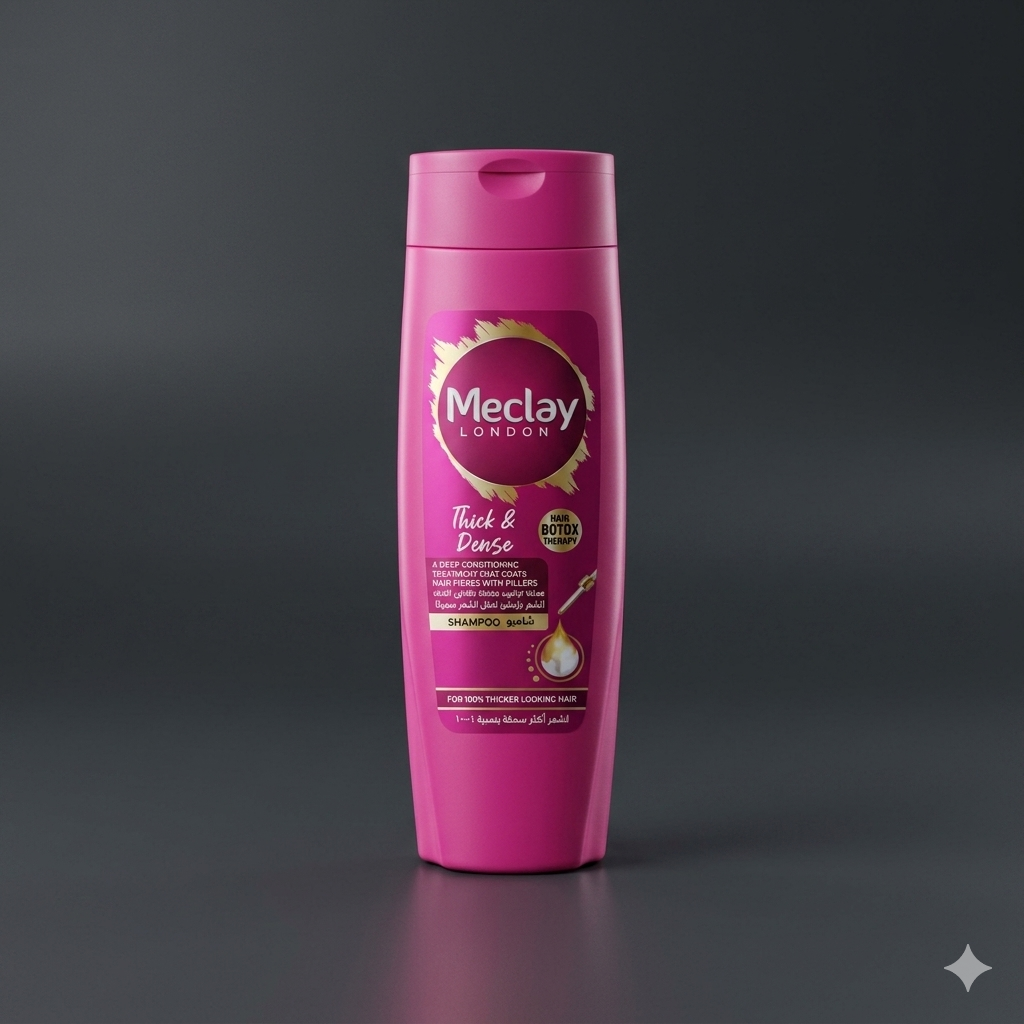 Meclay Thick & Dense Anti-Dandruff Shampoo – 360ml