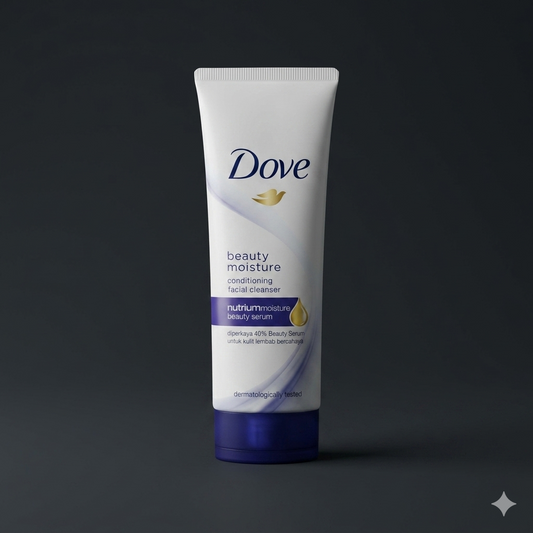 Dove Beauty Moisture Facial Cleanser with Nutrium Serum – 100g