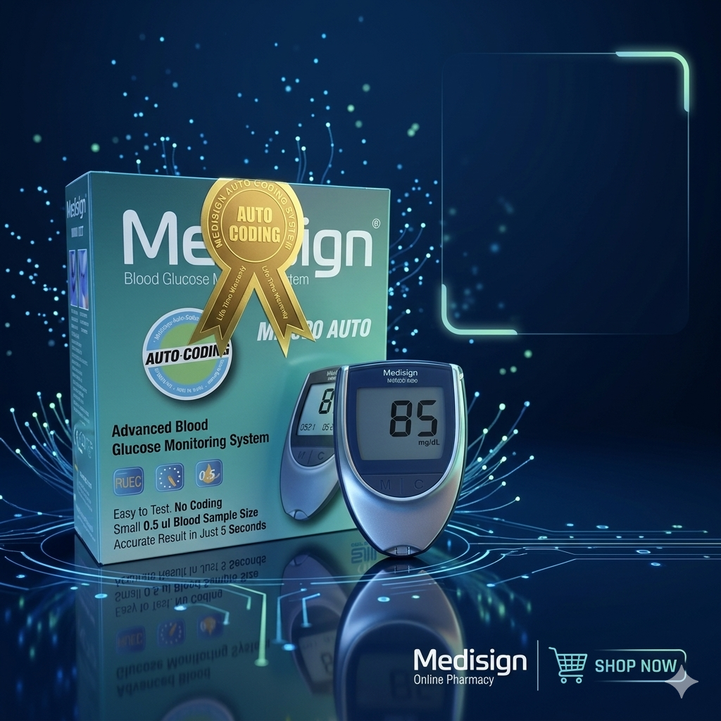 Medisign Migno Auto Blood Glucose Monitoring System – Digital Sugar Testing Machine