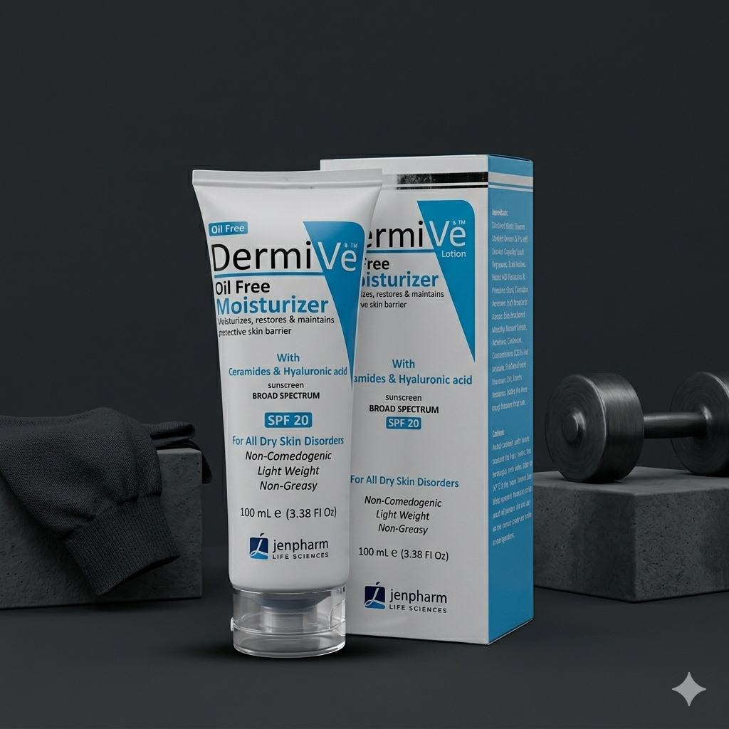 Dermive Oil-Free Moisturizer SPF 20 for All Skin Types