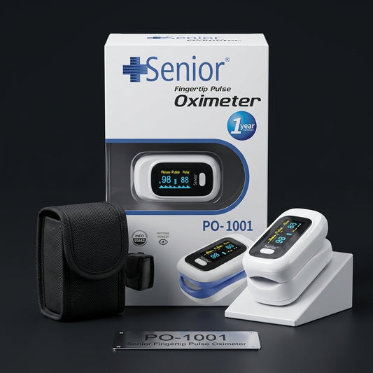 PO-1001 Fingertip Pulse Oximeter – Digital SpO₂ & Pulse Rate Monitor
