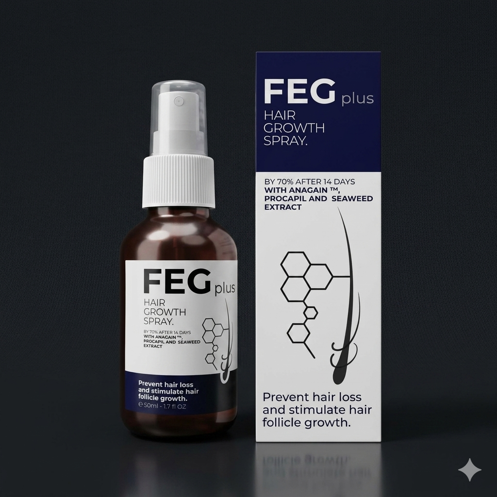 FEG Hair Growth Spray Anti-Dandruff & Frizz Control – 1 Fl Oz
