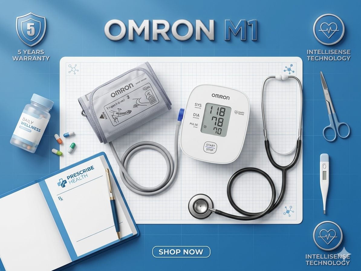 Omron M1 Digital Blood Pressure Monitor with IntelliSense Technology