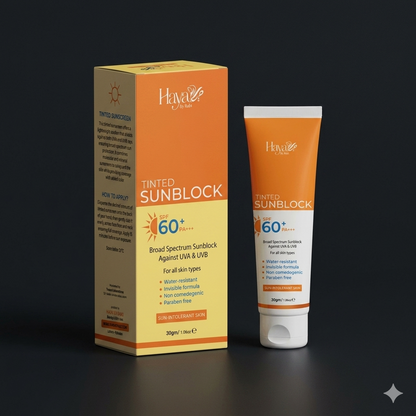Tinted Sunblock with UVA & UVB Protection for Pakistani Sun