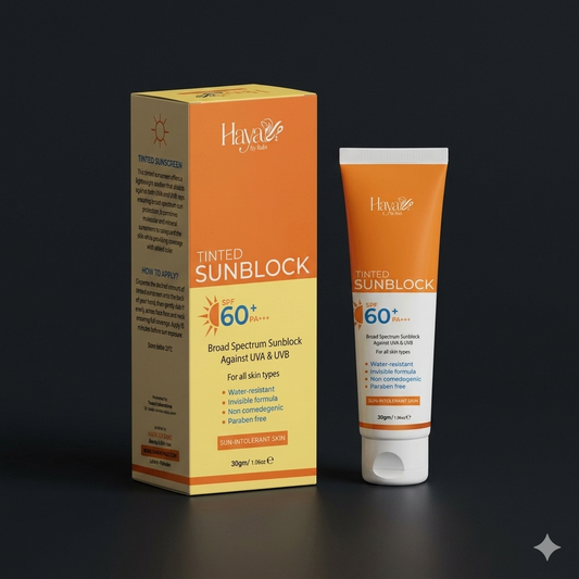 Tinted Sunblock with UVA & UVB Protection for Pakistani Sun