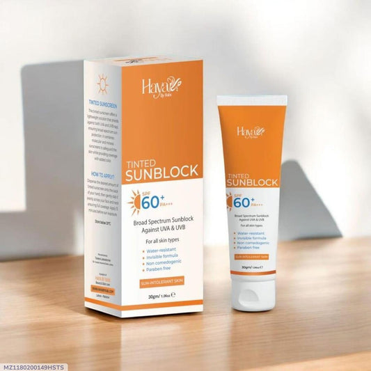Tinted Sunblock with UVA & UVB Protection for Pakistani Sun