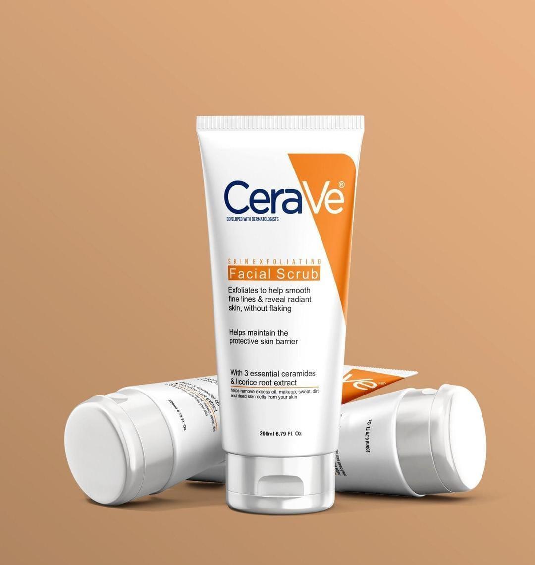 CeraVe Skin Exfoliating Facial Scrub for Smooth & Radiant Skin