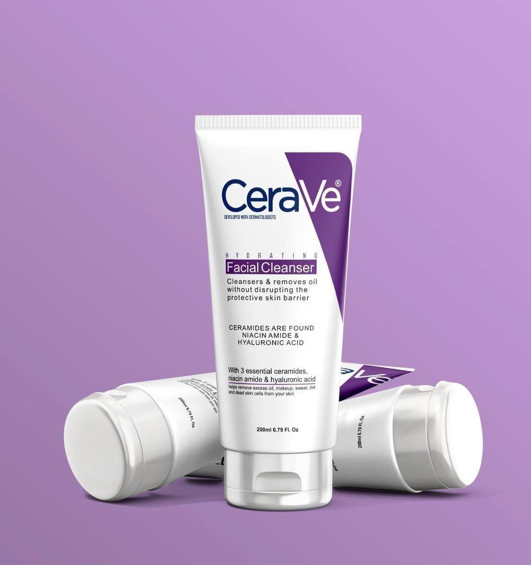 CeraVe Hydrating Facial Cleanser for All Skin Types – 200ml