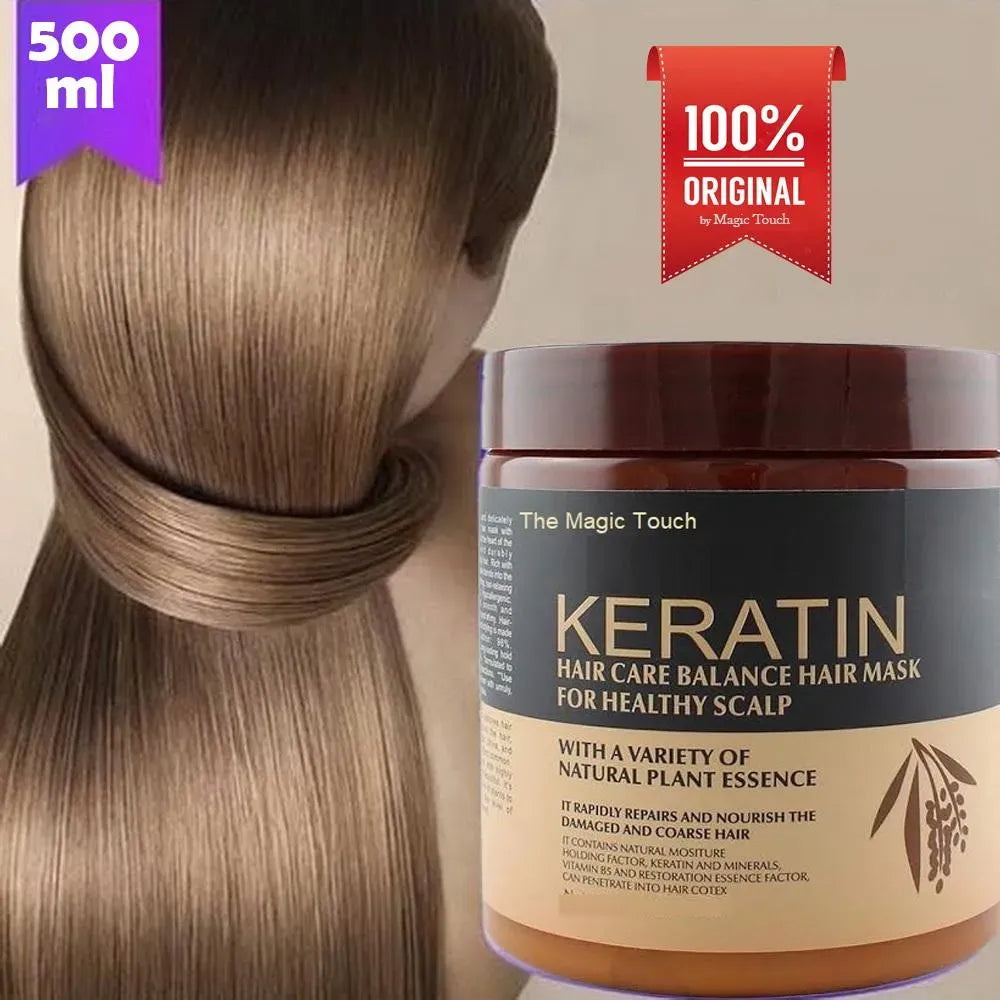 Keratin Repair Hair Mask for Dry & Damaged Hair – 500ml