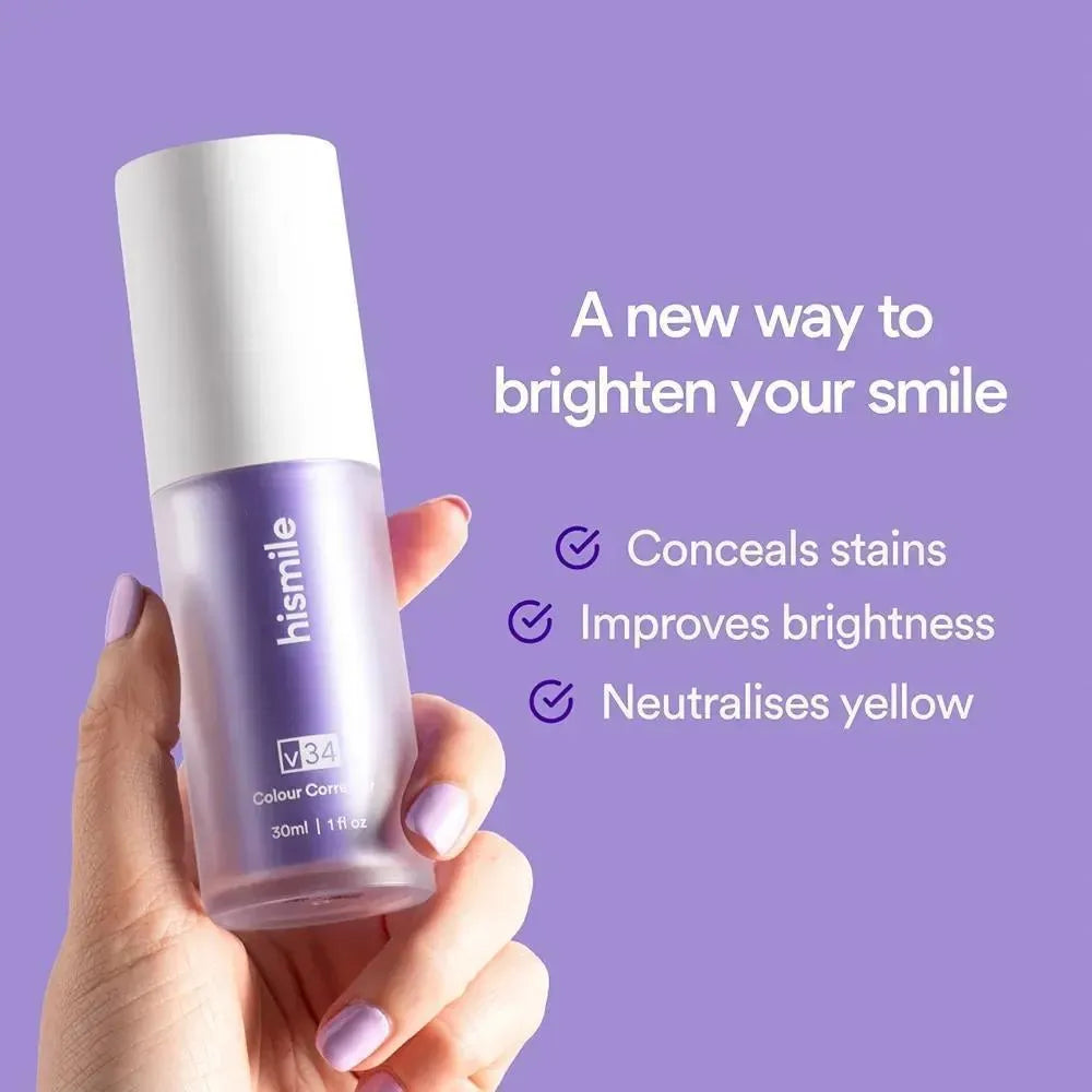 V34 Purple Teeth Whitening Serum – 30ml