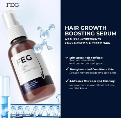 FEG Hair Growth Spray Anti-Dandruff & Frizz Control – 1 Fl Oz