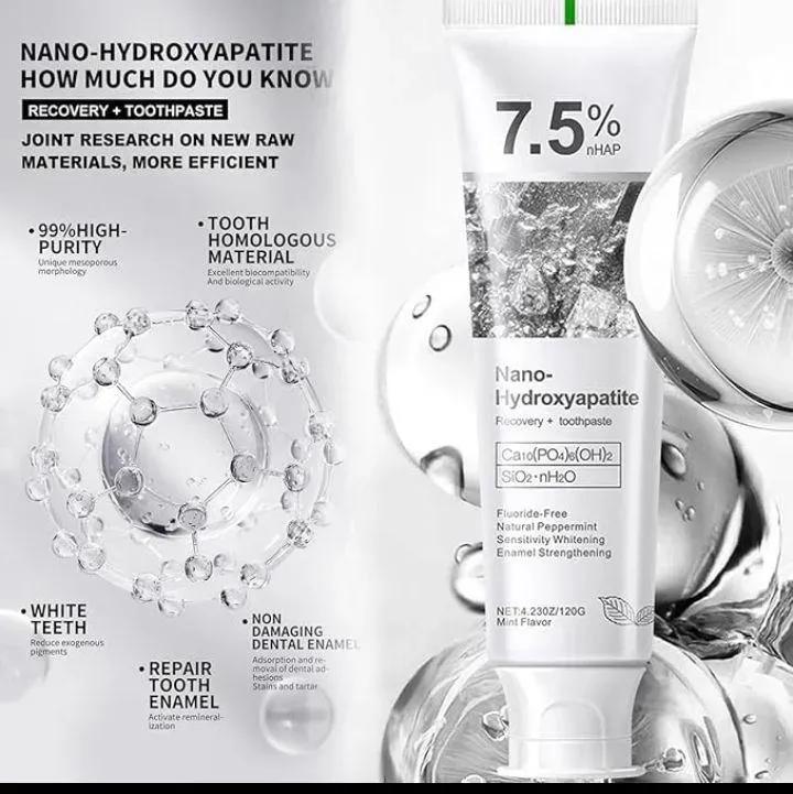 7.5% Nano Hydroxyapatite Teeth Whitening Toothpaste – 120gm