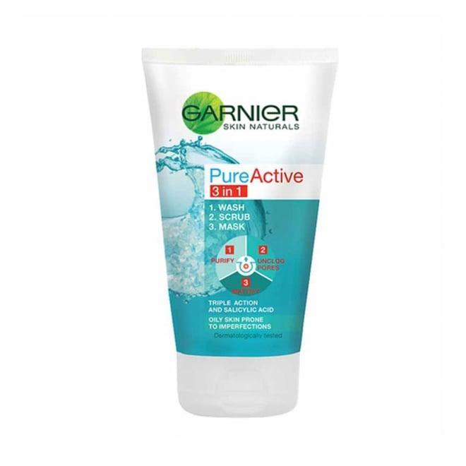 Garnier PureActive 3-in-1 Face Wash for Oily Skin – 100ml