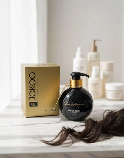 Premium Hair Styling Cream Black Glass Bottle
