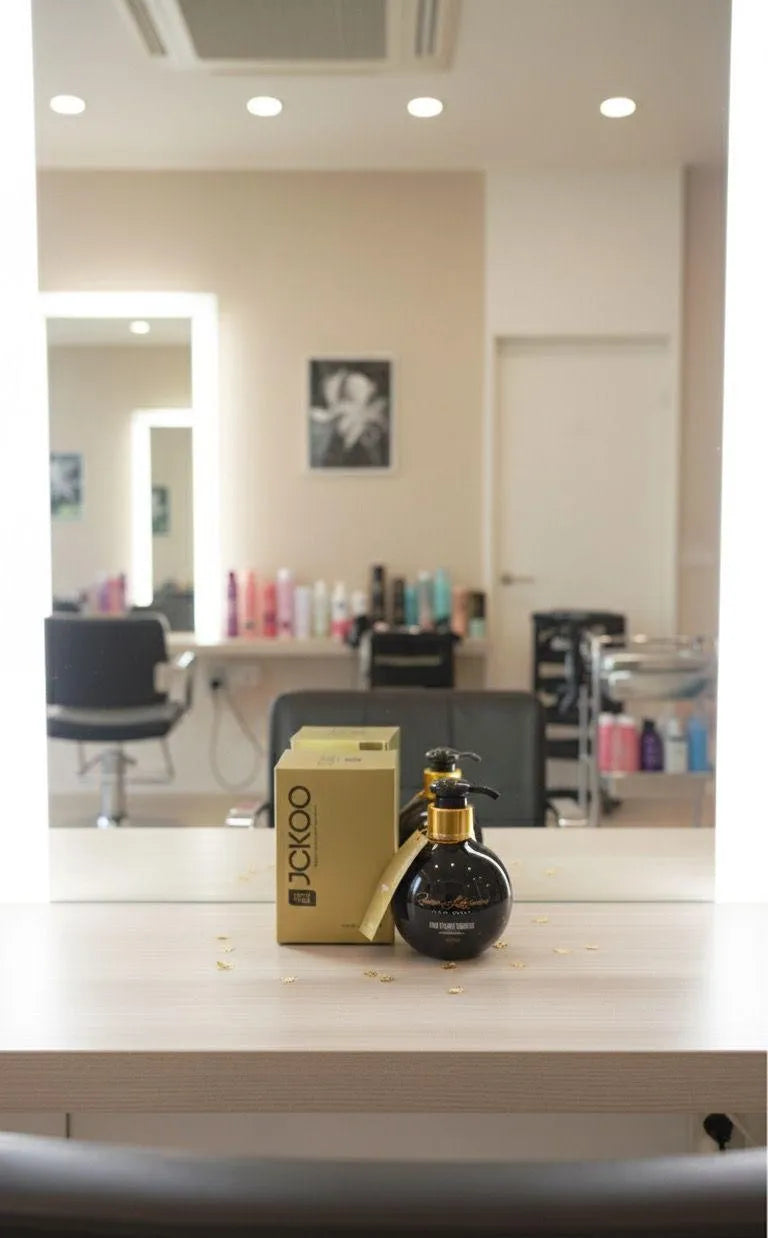 Premium Hair Styling Cream Black Glass Bottle