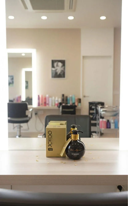 Premium Hair Styling Cream Black Glass Bottle
