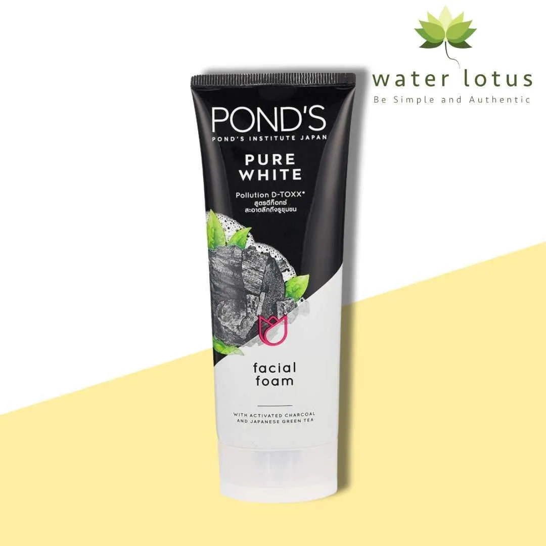 Pond's Pure White Charcoal Face Wash for All Skin Types – 100g