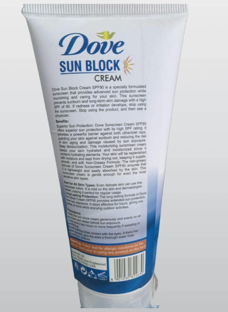 Dove Sun Block Cream SPF 90+ Water Resistant